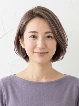 と和 巣鴨 【小顔】大人可愛い☆アッシュピンクのショートボブ