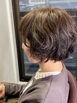 ネスト ヘアーデザイン(NEST hair design) 癖を活かす柔らかショートボブ