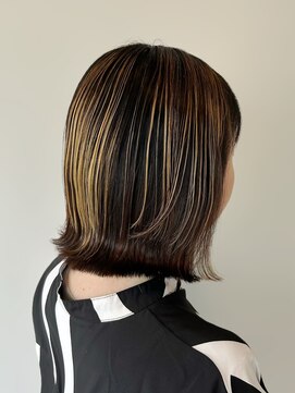 ヘアデザイン アンジェロ(Hair Design Angelo) 【仙台】カットのみ！ハイライト活かしくびれボブ
