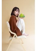 美髪ロング/透け感カラー/暗髪