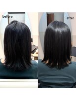 リブ(LIV)&nbsp;40代大人女性　白髪染め×髪質改善縮毛矯正で叶う艶髪ブラック
