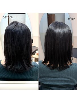 リブ(LIV) 40代大人女性　白髪染め×髪質改善縮毛矯正で叶う艶髪ブラック