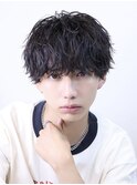 シャドウパーマ ラウンドマッシュ