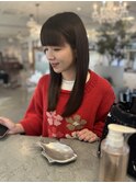 カット　ケアカラー　トリートメント