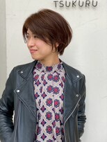 ツクル(TSUKURU)&nbsp;大人ショートボブ×ピンクベージュ