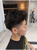 刈り上げスパイキーショートテーパーフェード大宮メンズ