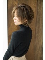 エル(LE)&nbsp;《LE》ひし形シルエットグレージュエアリーショート