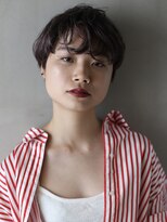 ヘアー アイス ルーチェ(HAIR ICI LUCE) 担当 西田 ショートヘア くせ毛風 ピンパーマ アシンメトリ