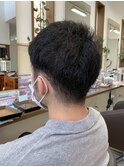 《見附　今町》メンズ　黒髪刈り上げスタイル