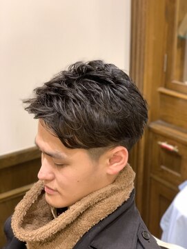 ヒロギンザバーバーショップ 神楽坂店(HIRO GINZA BARBER SHOP) ツーブロック七三スタイル