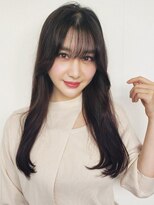 20代30代40代  大人かわいい　韓国風シースルーバング
