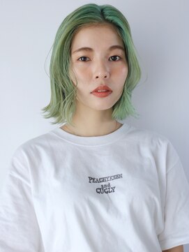 アルバム 渋谷パルコ(ALBUM) ★ターコイズグリーン_ヘルシースタイルふんわりカール_38070☆