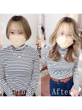 ARビューティー ギンザ(AR Beauty Ginza) ミストバング#シールエクステ#伸ばしかけヘア#小顔ヘア#銀座