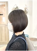 グレージュカラー×大人ボブ