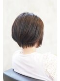 大人ノーブルショートボブ黒髪暗髪ツヤ髪トリートメント20代30代