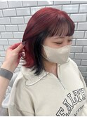 Cherryred×Black インナーカラー