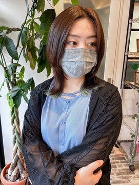 アンドファインヘアービューティー(AND FINE hair beauty) ウルフカット×インナーカラー