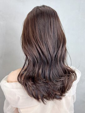 アルバム 銀座(ALBUM GINZA) ラベンダーカラー_斜めバンググレージュカラー_ba357591