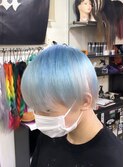 ペールブルー インナー ホワイト ( 水色 & 白 )