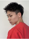 スパイキーショートビジネスショートツーブロック刈り上げ短髪