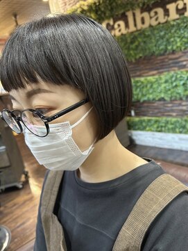 ヘアー クリエイト カルバリ(HAIR CREATE Calbari) オン眉ショートボブ
