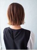 大人かきあげボブ/こなれヘア/外国人風カラー