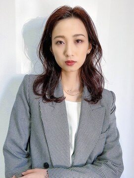 ミヨン 熊本店(miyon) 【miyon】韓国レイヤーカット×暗髪カラー×髪質改善