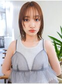 鎖骨ボブ顔まわりレイヤー
