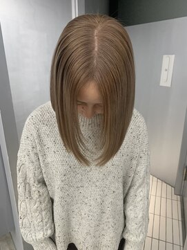 ペレ 梅田(PELE) 黒髪/ボブルフ/ネビージュ/小顔/ワンレン/梅田/髪質改善/前髪