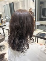立体感が可愛いパーマヘアスタイル　チョコレートカラー　(銀座)