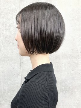 モリオ(morio) =コンパクトボブグラデーションボブ丸みボブ耳かけボブ30代40代