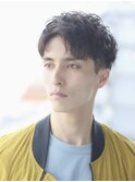 【Hale】ブルーブラックNo2959韓国マッシュスパイキーショート