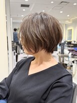 30代/40代/50代◎絶壁解消/白髪ぼかし/大人小顔ショート【湯本】