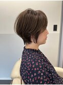 大人可愛い骨格補正ひし形ショート 元重