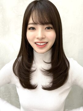 ミラリー トウキョウ(Mirareee Tokyo) 20代30代40代◎前髪パーマ韓国風巻きくすみベージュお団子ヘア