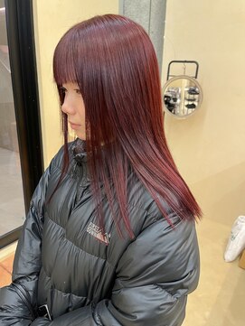 スニュウ(snuw) 【snuw_ayano】ワインレッド/ミディアムストレート