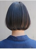 くせ毛多毛襟足ショートボブワンレングラ