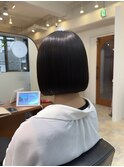 艶髪矯正ストレートボブ