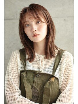 アンド(AND) レイヤーロブ　ピンクベージュ　ピンクブラウン　代官山　中目黒