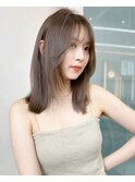 髪の毛が柔らかく見えるマロベージュ
