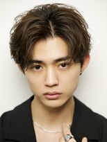 ルーシー 渋谷(LUCEY) センターパートフェザーパーマシャドウパーマメンズパーマ