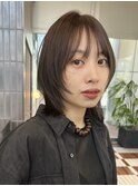 栄外ハネナチュラル大人可愛いレイヤーボブ　　