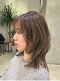 レイヤーカット/ハッシュカット/顔周り/透明感カラー/ハイライト