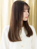 カバーヘア ブリス 戸田公園西口店(COVER HAIR bliss)&nbsp;シースルーバング美髪顔周りレイヤーロングY戸田公園30代40代