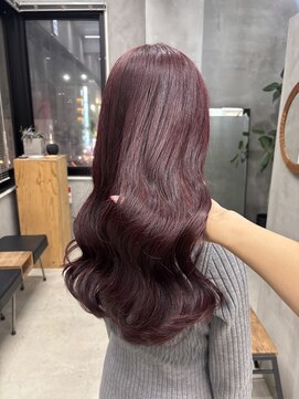 テトヘアー(teto hair) ブリーチなし暖色ピンクワンホンヘア
