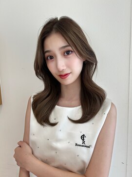 トリッカ シブヤ(TRICCA SHIBUYA) ワンホン巻き/中華美人/韓国風/大きめウェーブ/オリーブベージュ