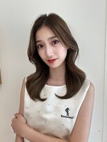 トリッカ シブヤ(TRICCA SHIBUYA) ワンホン巻き/中華美人/韓国風/大きめウェーブ/オリーブベージュ