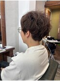 木村法子【ショートパーマ×白髪ぼかしハイライト】