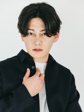 手軽にカッコよく！ニュアンスパーマ×リバースセンターパート[伏見駅/伏見/栄/メンズ/メンズパーマ/眉毛]