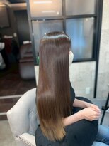 ハル 新宿(haru)&nbsp;イエローアッシュ/ストレート/艶髪/トリートメント/髪質改善